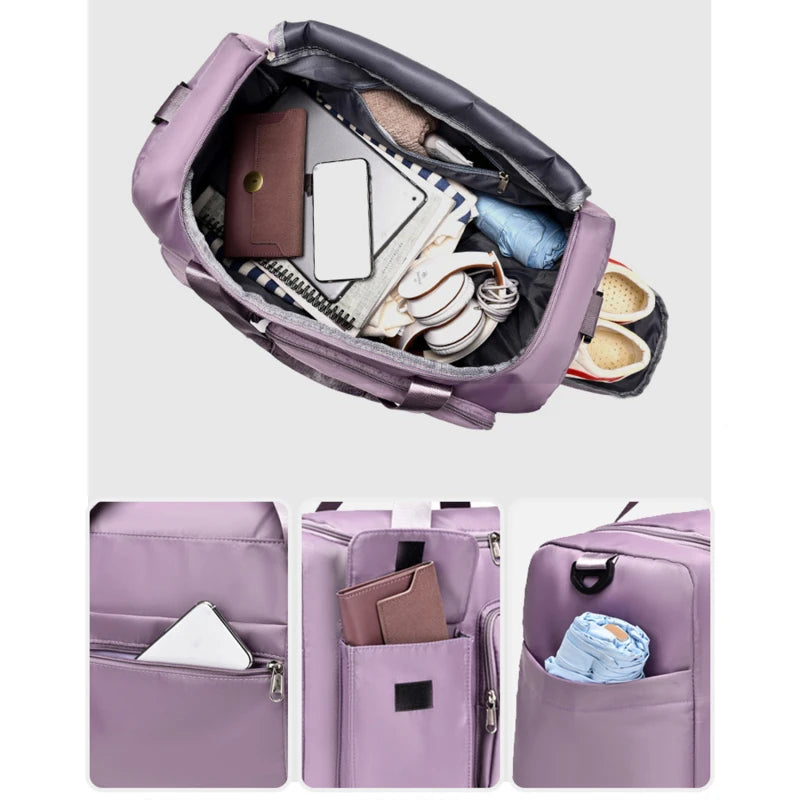 Nylon Travel Handbag Sports Gym Shoulder Bag