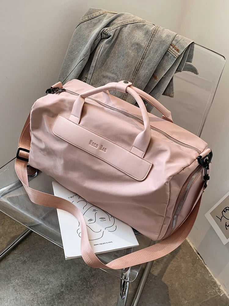 Nylon Travel Handbag Gym Bag Sports Shoulder Bag