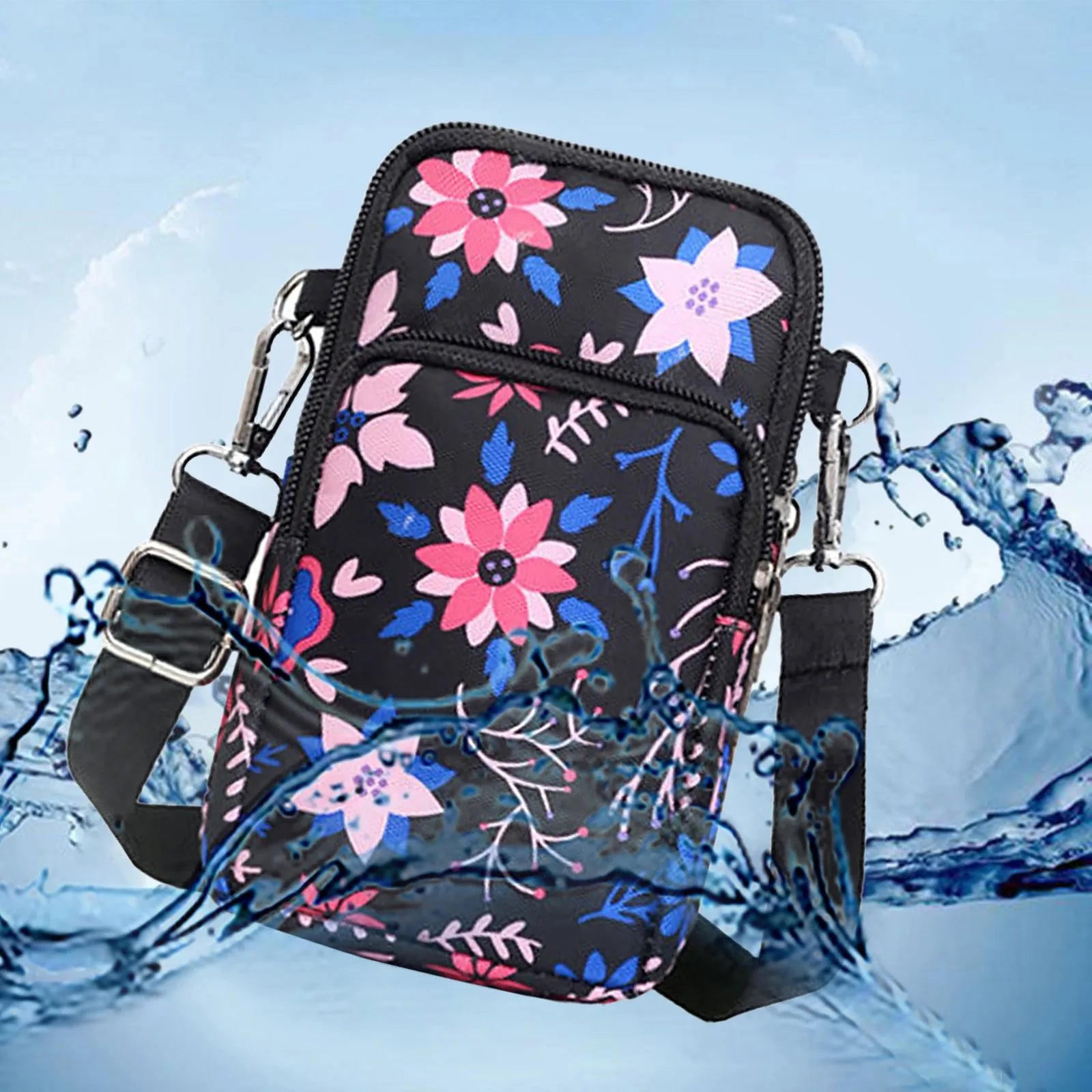 Fashionable Flower Shoulder Bag Outdoor Book Bag Purses for Women