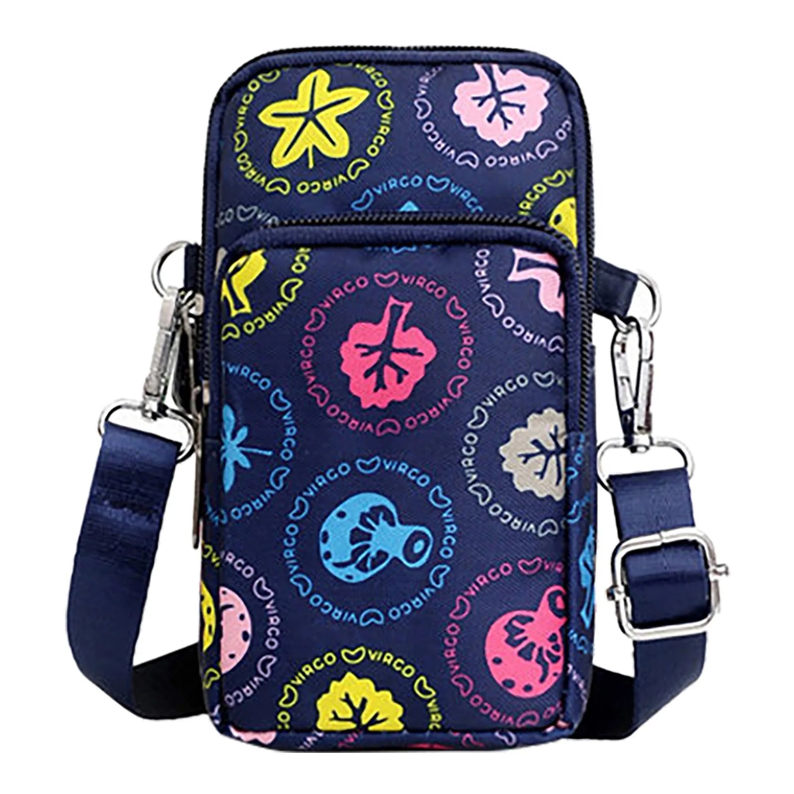 Fashionable Flower Shoulder Bag Outdoor Book Bag Purses for Women