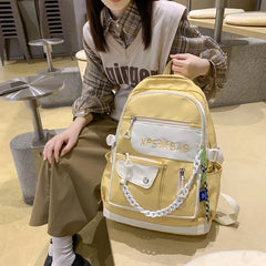 Nylon Waterproof School Bags Teenage Girls Backpacks Women Travel Bags