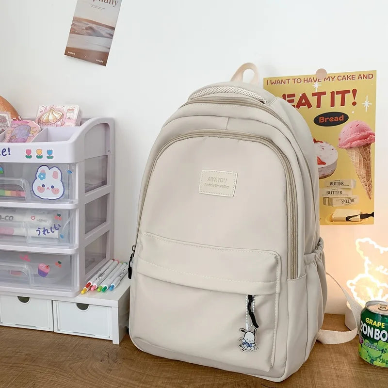 Nylon Waterproof Women School Bags for Teenage Girls Backpacks Student Bookbags