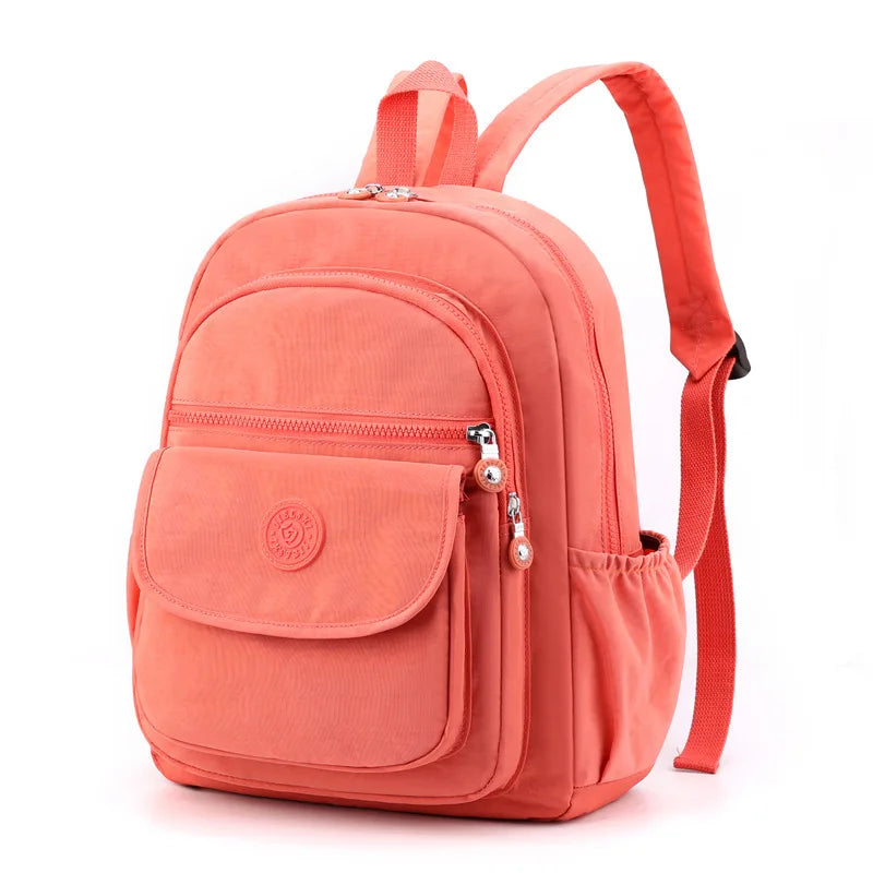 Nylon Women Backpack Large Capacity School Bags for Girls