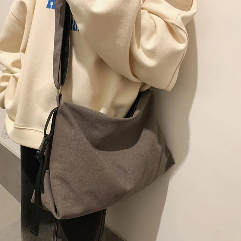 Nylon Women's Shoulder Bags Solid Messenger Tote Handbags Large Capacity