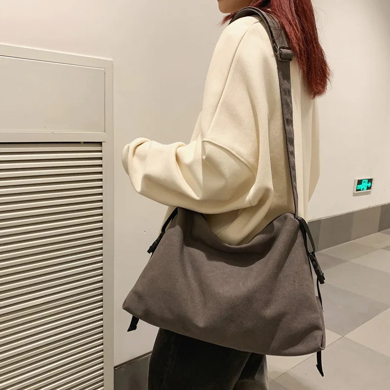 Nylon Women's Shoulder Bags Solid Messenger Tote Handbags Large Capacity