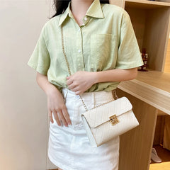 One Shoulder Bag Women's Handbag Small Square Bag Ladies Crossbody Bag