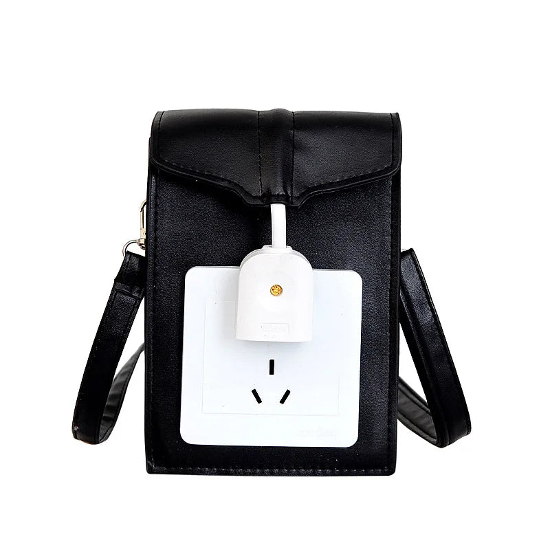 Socket Shape Bag for Women Shoulder Bag Casual Flap Purse Handbag Crossbody