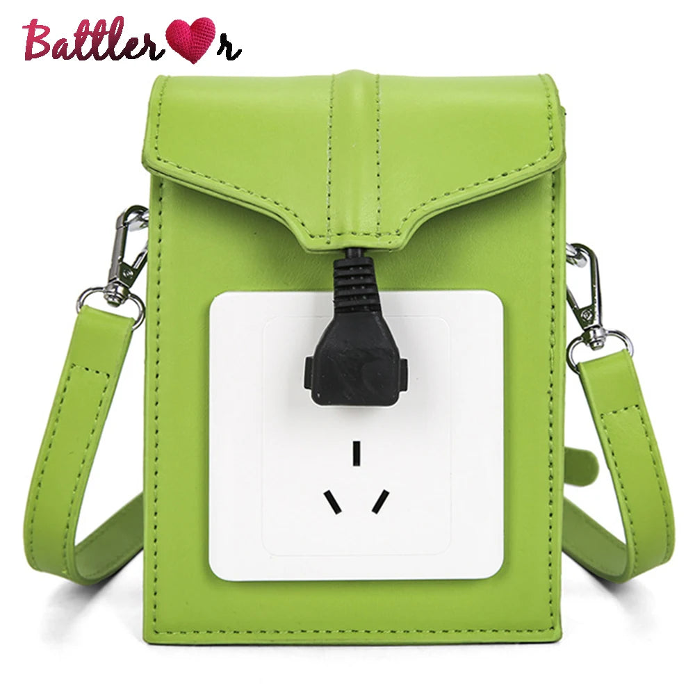 Socket Shape Bag for Women Shoulder Bag Casual Flap Purse Handbag Crossbody