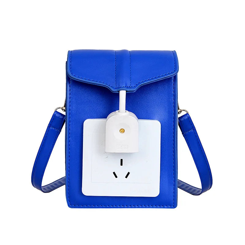 Socket Shape Bag for Women Shoulder Bag Casual Flap Purse Handbag Crossbody