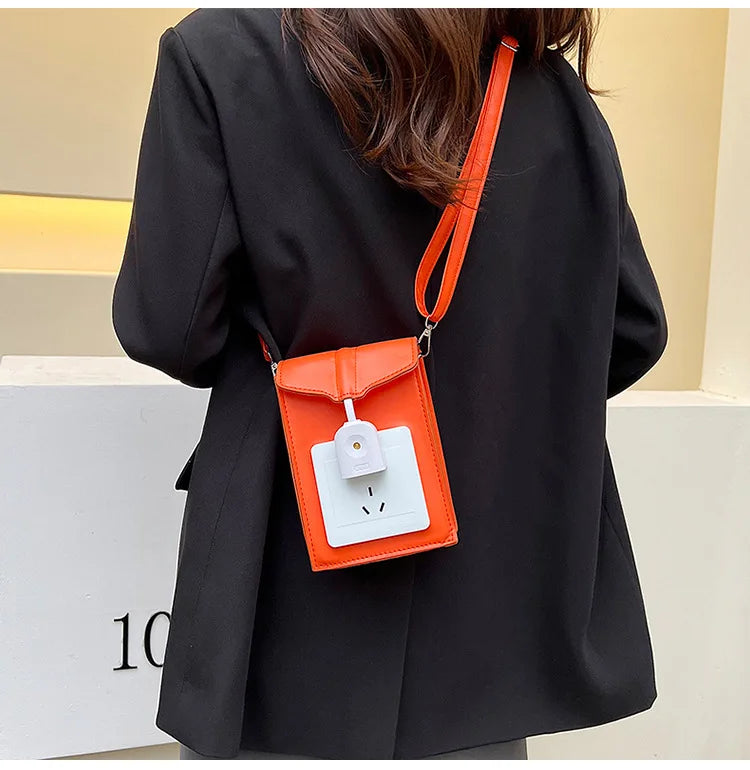 Socket Shape Bag for Women Shoulder Bag Casual Flap Purse Handbag Crossbody