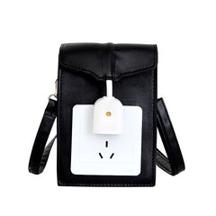 Socket Shape Bag for Women Shoulder Bag Casual Flap Purse Handbag Crossbody