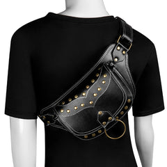 Outdoor Sports Women's Bag Gothic Leg Bag Waist Fanny Pack Chest Bum Purse