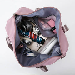 Waterproof Nylon Gym Bag with Yoga Mat Compartment