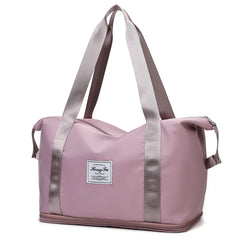 Waterproof Nylon Gym Bag with Yoga Mat Compartment