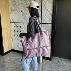 Waterproof Nylon Gym Bag with Yoga Mat Compartment