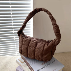 Embroidered Women's Shoulder Bag Rhombic Handbag