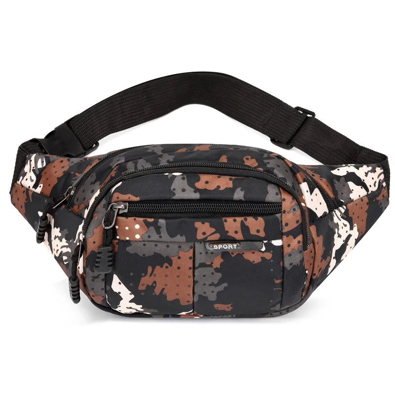 Oxford Cloth Fanny Pack Chest Bag - Athleisure Running Bag