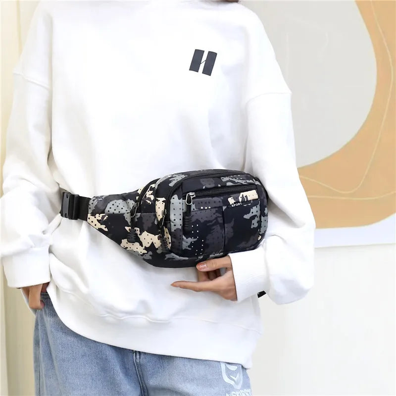Oxford Cloth Fanny Pack Chest Bag - Athleisure Running Bag