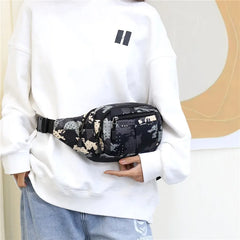 Oxford Cloth Fanny Pack Chest Bag - Athleisure Running Bag
