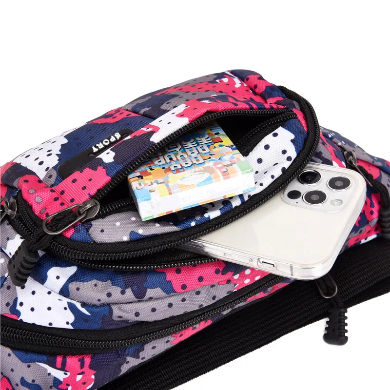 Oxford Cloth Fanny Pack Chest Bag - Athleisure Running Bag