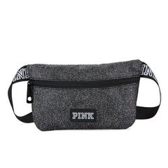Sequin Waist Bag Pink Waterproof Mini Women Fanny Pack
