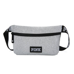 Sequin Waist Bag Pink Waterproof Mini Women Fanny Pack