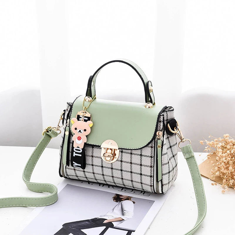 PU Candy Crossbody Bag Women's Shoulder Messenger Bolsa