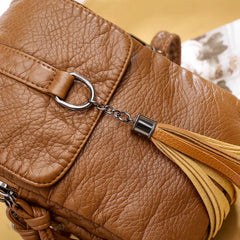 PU Leather Shoulder Bag Casual Handbag Crossbody Bags for Women Phone Pocket
