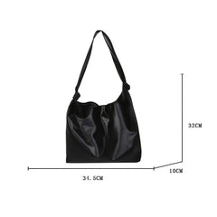 PU Leather Shoulder Bag Women Vintage Handbag Large Capacity Lady Purse