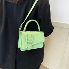 Small Square PU Leather Woman Handbags Female Shoulder Bag