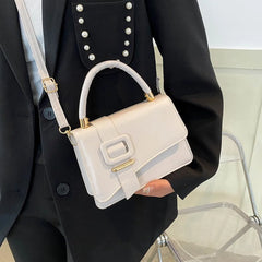 Small Square PU Leather Woman Handbags Female Shoulder Bag