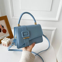 Small Square PU Leather Woman Handbags Female Shoulder Bag