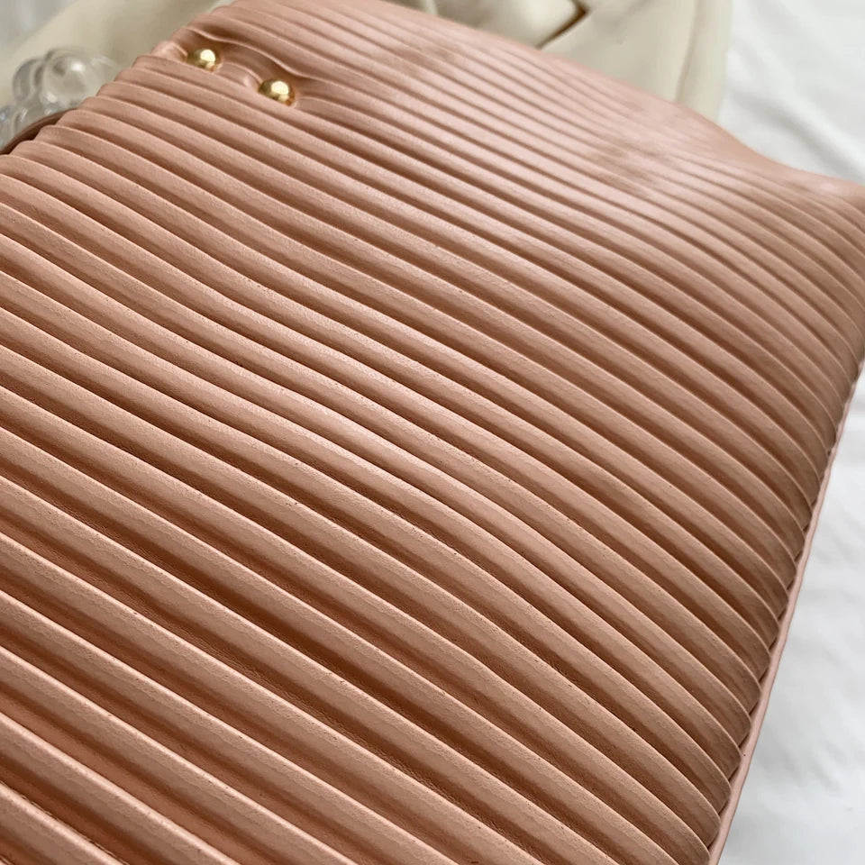 Pleated Style Tote Bag Women Handbag Shoulder Bags