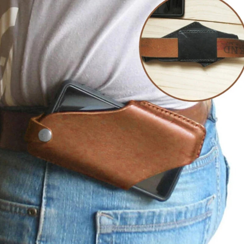 PU Waist Bag Men Waist Pack Belt Bag For Phone Pouch