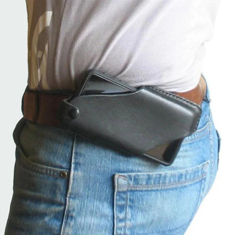 PU Waist Bag Men Waist Pack Belt Bag For Phone Pouch