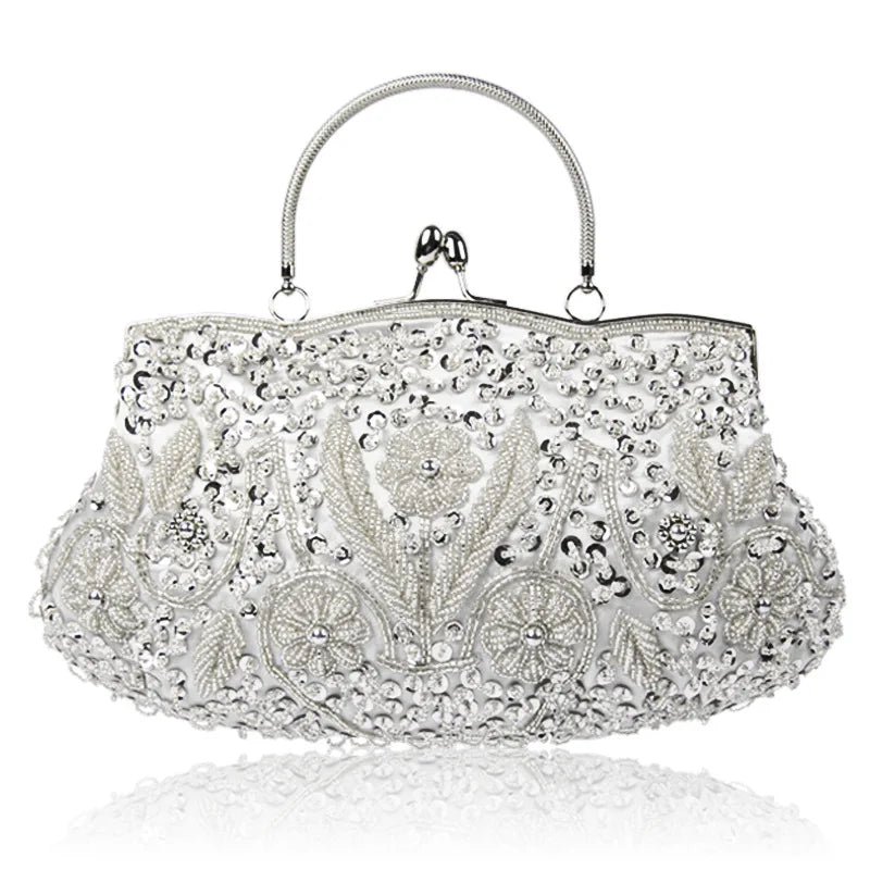 PU Leather Women Casual Clutch Shoulder Bag Tote Sequins Diamond Messenger Bag