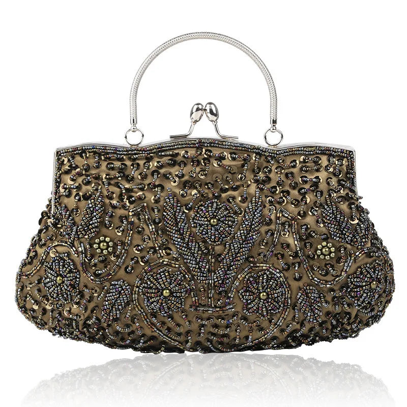 PU Leather Women Casual Clutch Shoulder Bag Tote Sequins Diamond Messenger Bag
