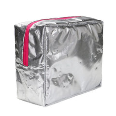 PVC Waterproof Lunch Bag Canvas Stripe Insulated Thermal Food Cooler Tote