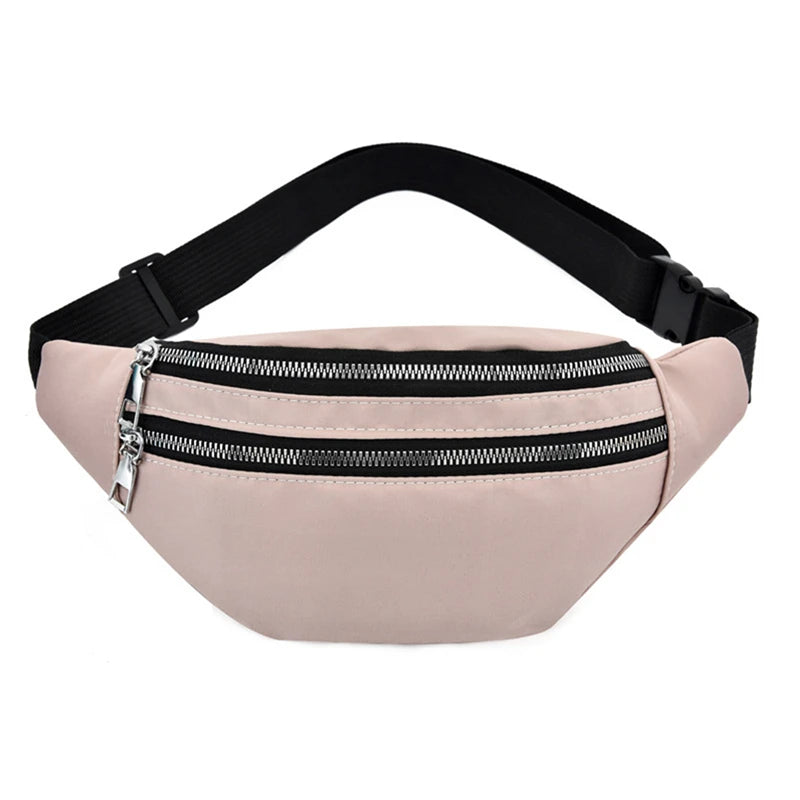 Women Waterproof Waist Bag Travel Crossbody Chest Bag