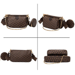 Multi-Color 3-IN-1 Messenger Handbag Crossbody Shoulder Bag