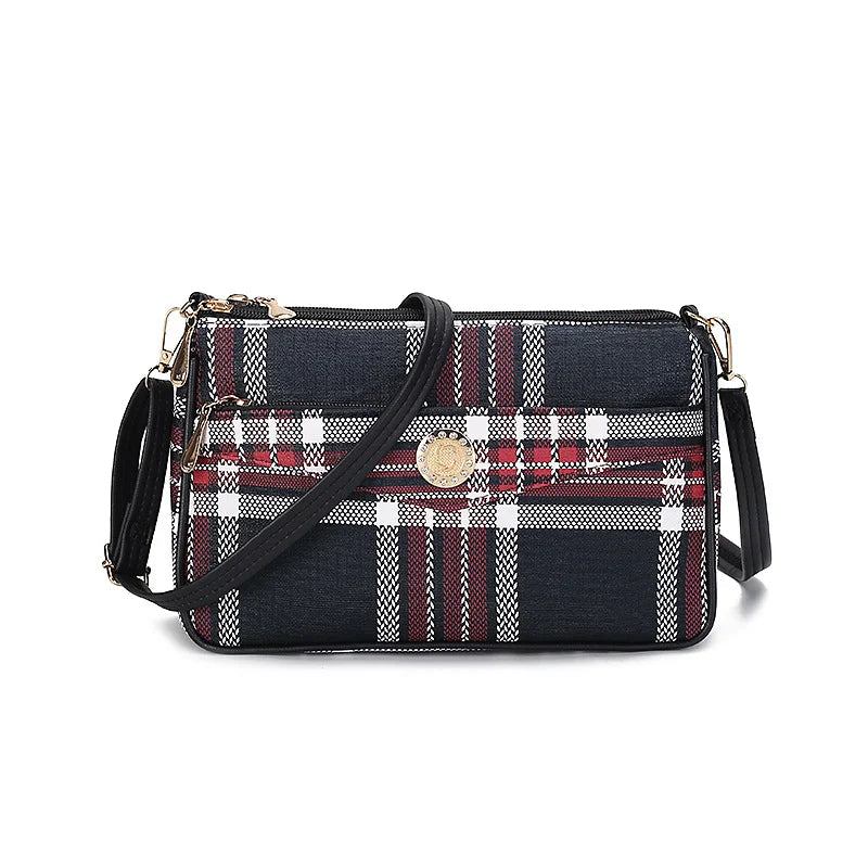 Plaid Crossbody Bag Women's Mother Bag Large Capacity Shoulder Bag