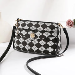 Plaid Crossbody Bag Women's Mother Bag Large Capacity Shoulder Bag
