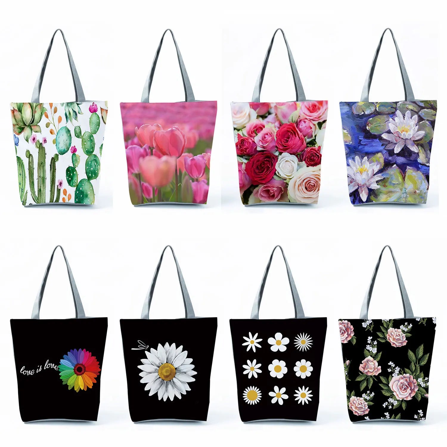 Floral Print Tote Bags for Women Casual Style