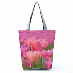 Floral Print Handbags for Women Casual Tote Bags High Capacity