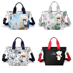 Plant Floral Print Travel Bag for Women Girls Large Capacity Handbag