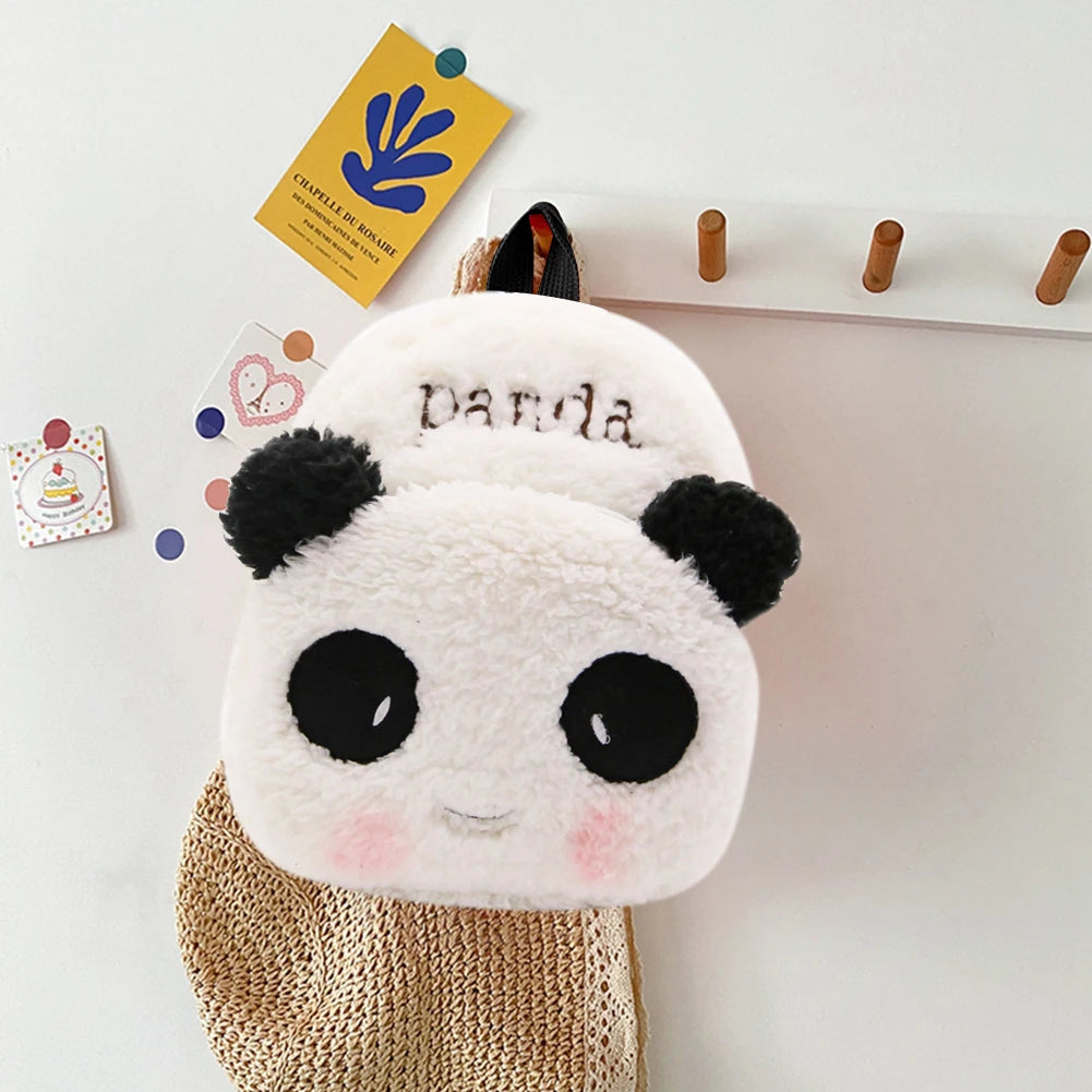 Kids Animal Plush Backpack Baby Princess School Bag Girl Zipper Bookbags