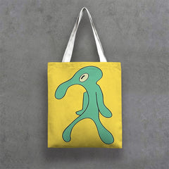 Duck Print Canvas Tote Bag for Women Casual Shoulder Handbags Large Capacity