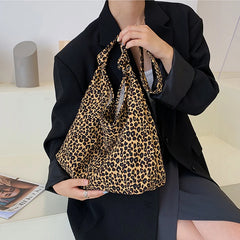 Leopard Print Shoulder Bag Large Capacity Women's Tote Bag