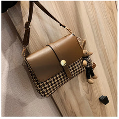 Women's Plaid Crossbody Bag - Shoulder Bag for Women