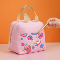Portable Insulated Lunch Bag Tote Cooler Handbag for Women